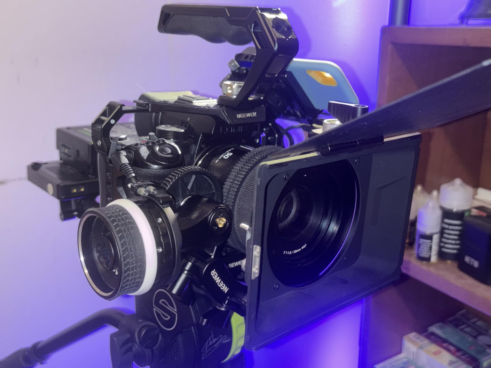 NEEWER Mini Follow Focus PG001 with A/B Stops, Lens Gear Ring, 15mm Rod & Rod Clamp for Cinema Camera, DSLR/Mirrorless Camera customer photo 2