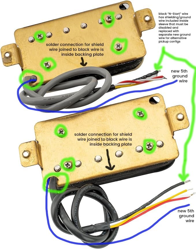 Wilkinson Vintage Classic Alnico 5 Overwound Open Style Humbucker Pickups Set for Electric Guitar, Zebra customer photo 1