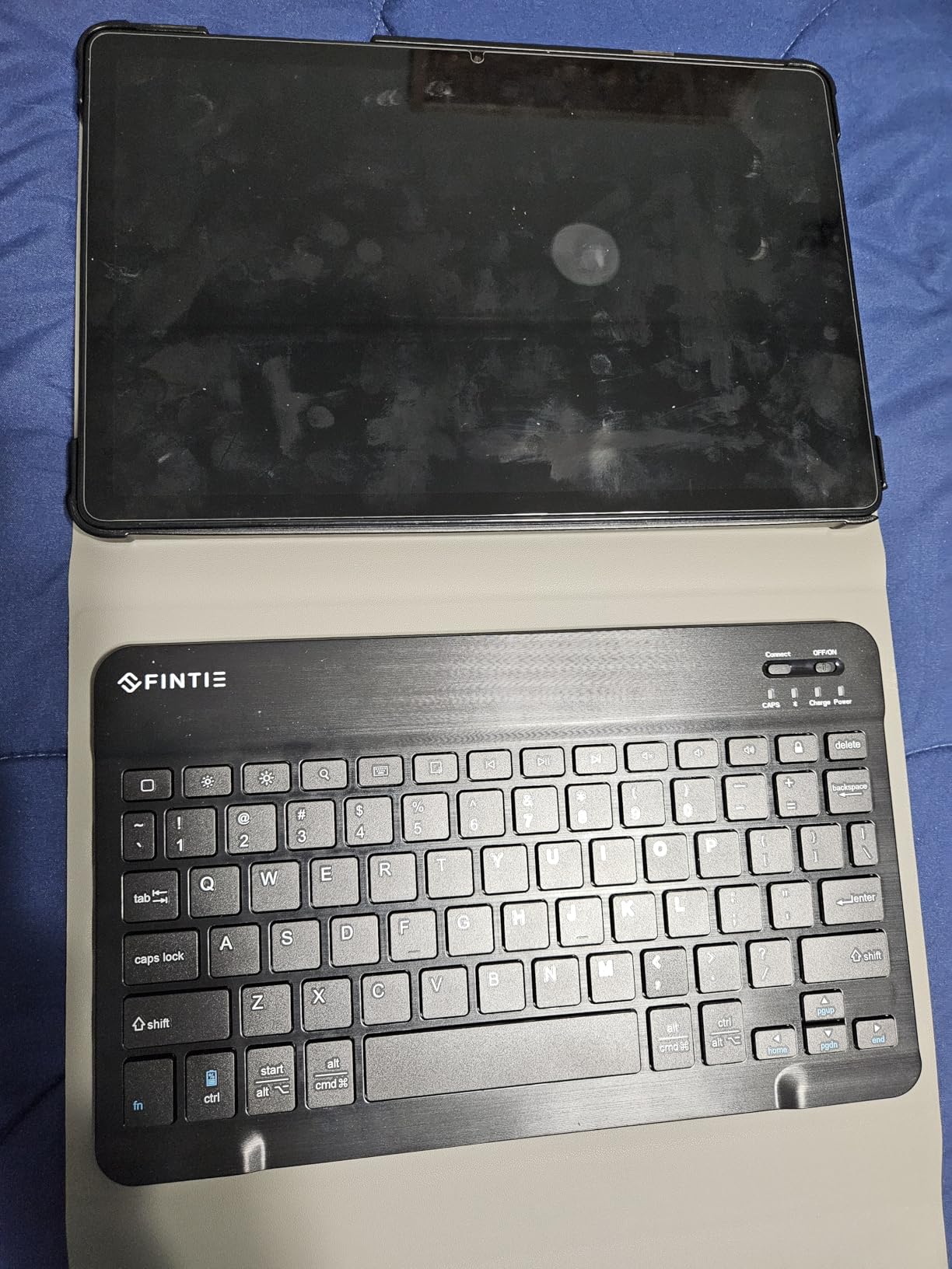 FINTIE Keyboard Case for Samsung Galaxy Tab A11+ Plus 2025/ A9+ Plus 11 Inch 2023, Slim Lightweight Stand Cover with Magnetically Detachable Wireless Bluetooth Keyboard, Black customer photo 1