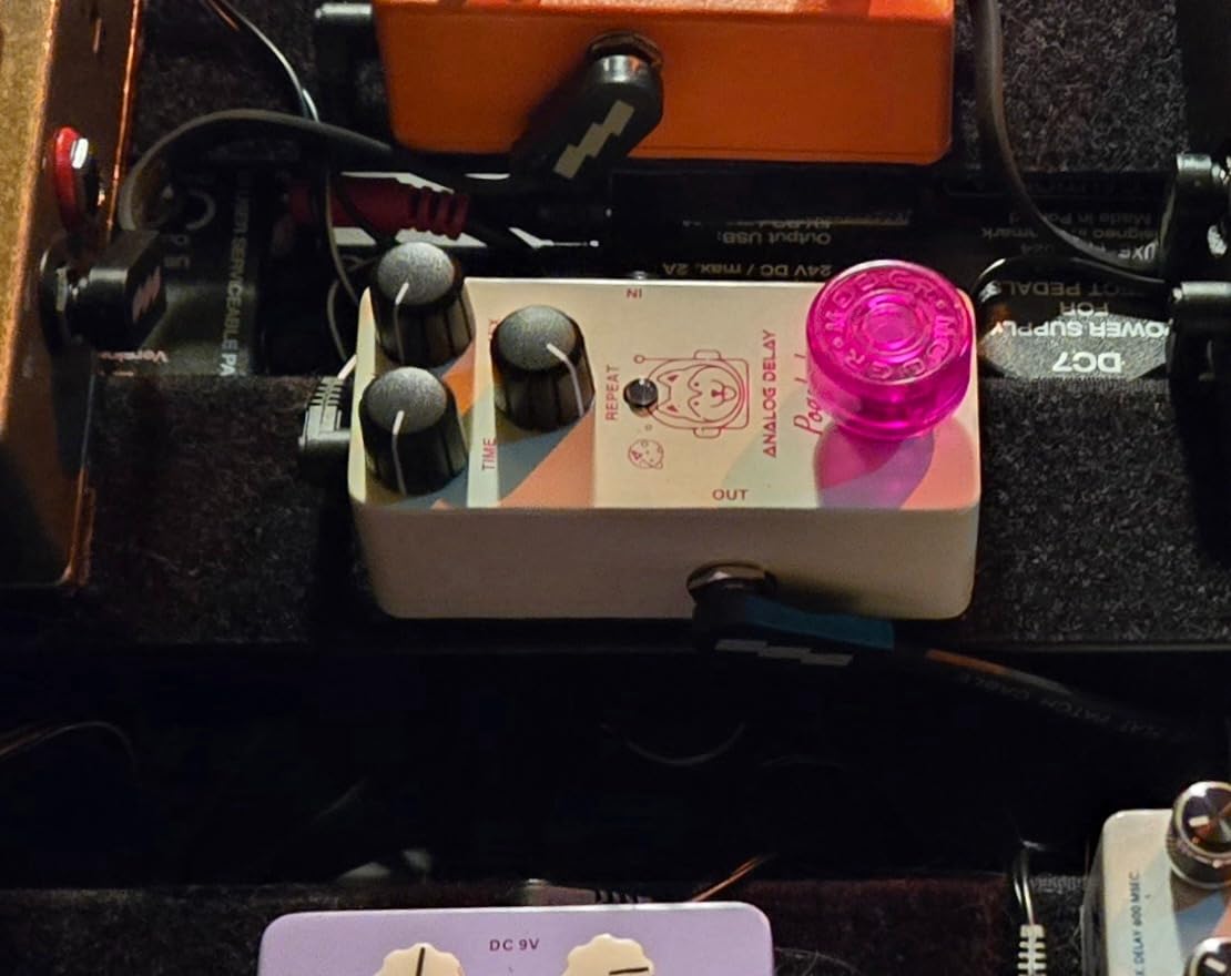 Pogolab Delay Pedal, Analog Delay Guitar Pedal, DC 9V True Bypass, Mini Delay Pedal customer photo 2