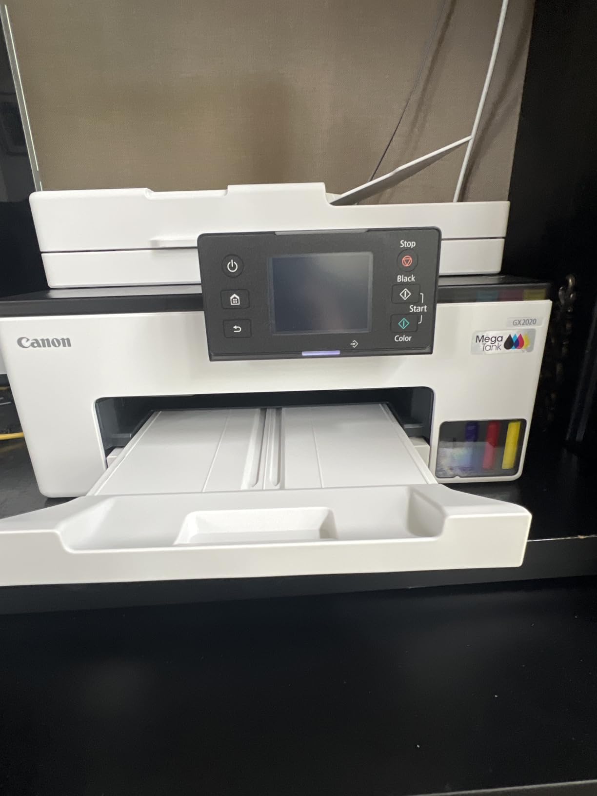 Canon MegaTank MAXIFY GX2020 All-in-One Wireless Color Printer - Print, Copy, Scan with Duplex Printing - Refillable Tank System, Compact Desktop Design for Home & Office customer photo 2