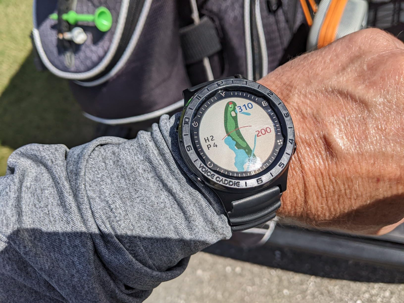 A3 Golf Watch with Green Undulation, No Monthly Subscription, 40K+ Preinstalled Courses, Slope Mode, 1.3