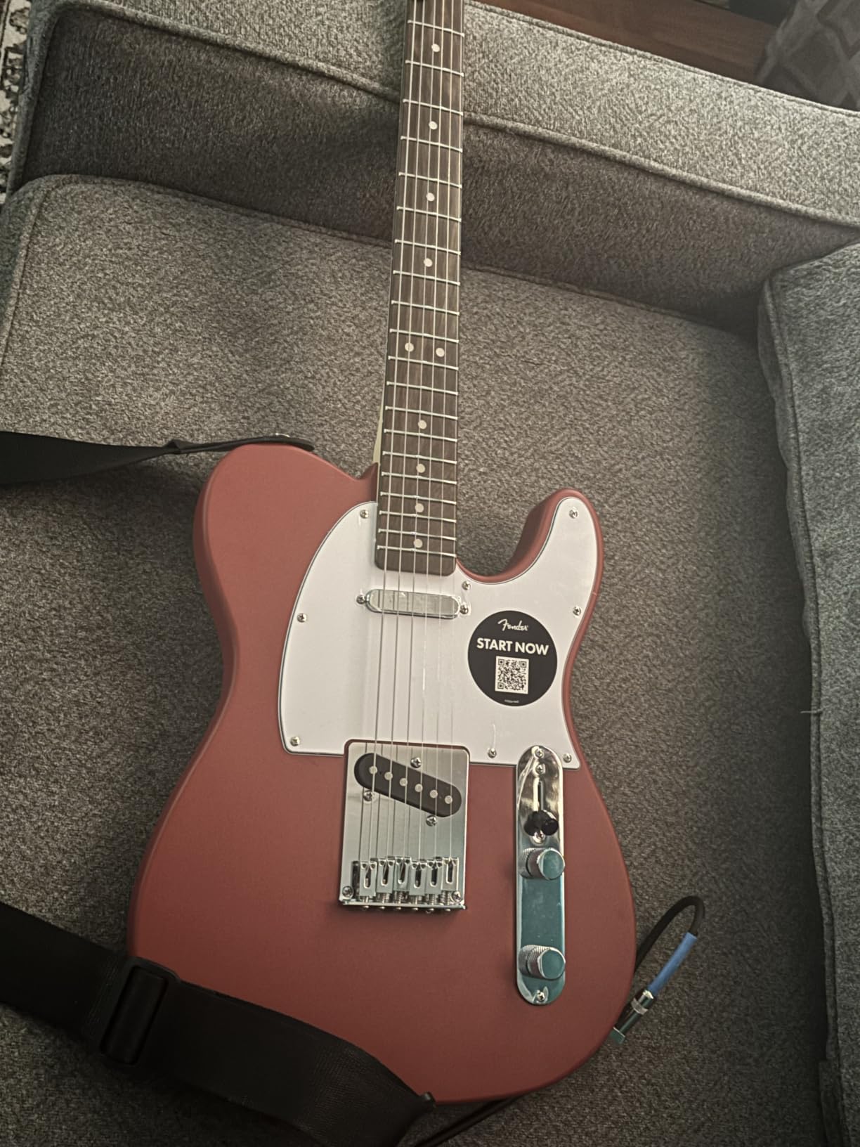 Fender Squier Debut Series Telecaster Electric Guitar, Beginner Guitar, 2-Year Warranty, Includes Free Lessons, 2-Color Sunburst customer photo 1
