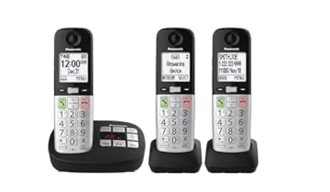 Panasonic Cordless Phone, Easy to Use with Large Display & Big Buttons, Flashing Favorites Key, Flashlight, Call Block, Volume Boost, Talking Caller ID, House Phones, 2 Cordless Handsets - KX-TGU432B customer photo 2