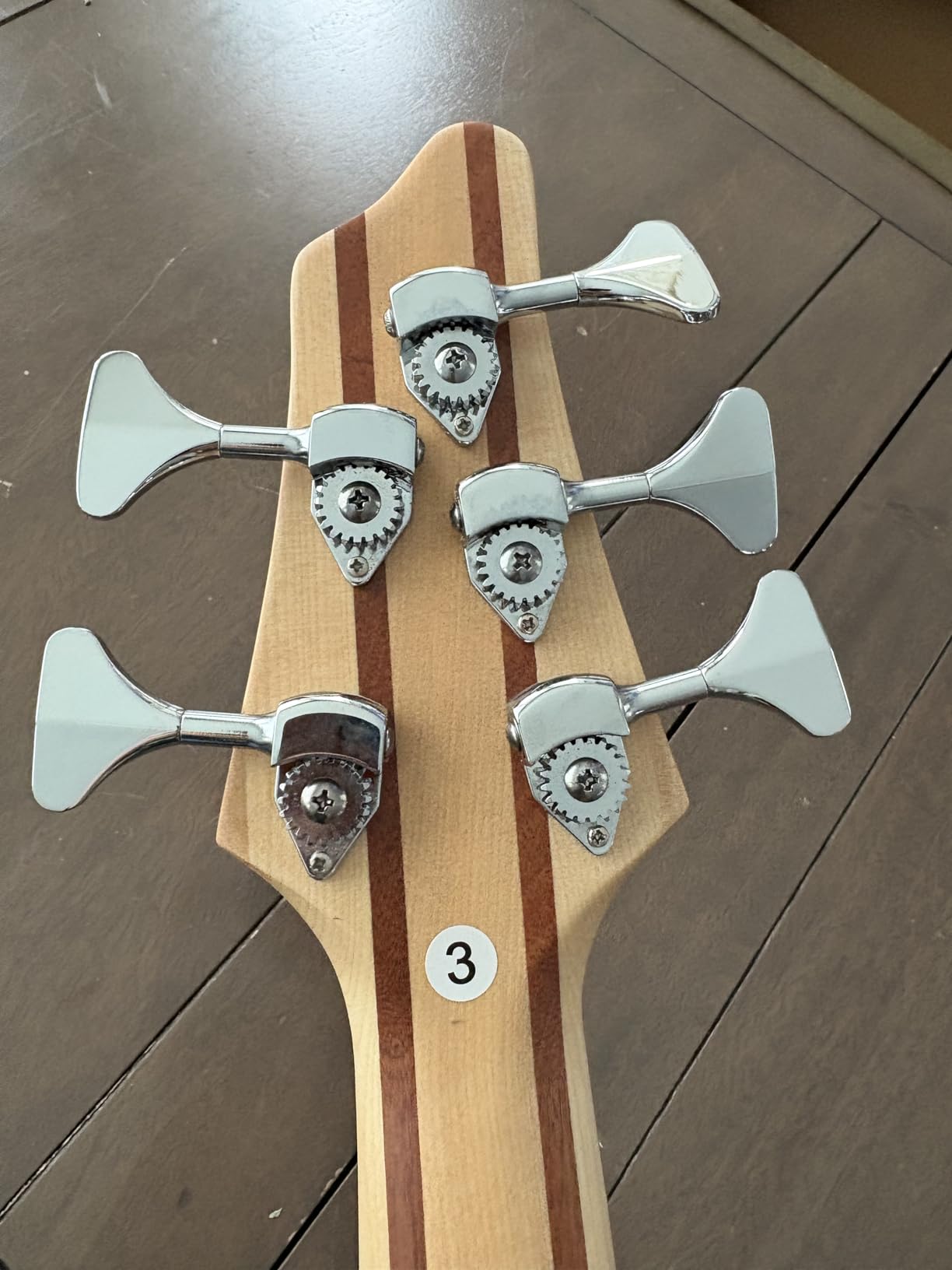TARIO Fretless 5 string electric bass Guitar Millettia Laurentii Top Okoume body composite ebony fingerboard customer photo 1