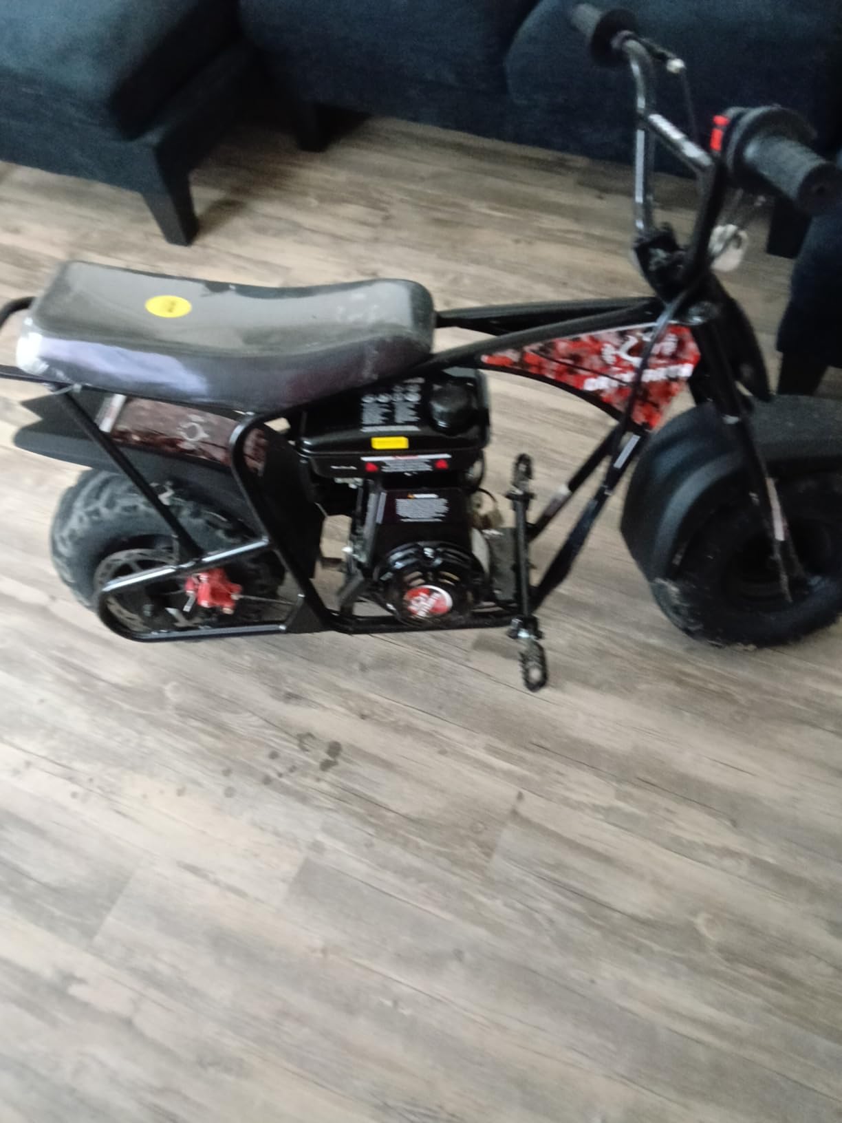 Oryxearth Mini Bike for Kids, 105CC 4-Stroke Kid Gas Powered Off-Road Pocket Pit Trail Motorcycle W/EPA Approved, Up to 28 Mph Weight Support 185 LBS customer photo 1