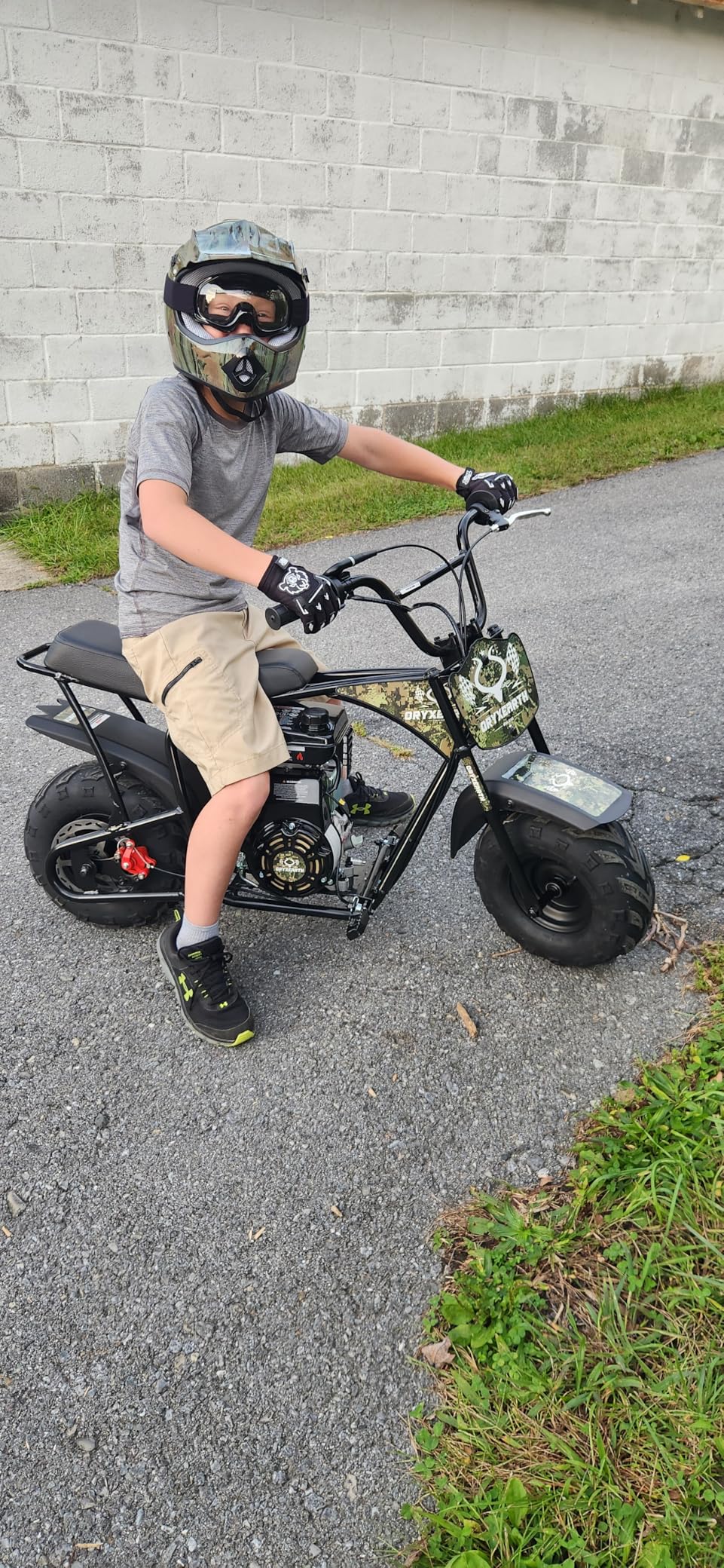 Oryxearth Mini Bike for Kids, 105CC 4-Stroke Kid Gas Powered Off-Road Pocket Pit Trail Motorcycle W/EPA Approved, Up to 28 Mph Weight Support 185 LBS customer photo 2