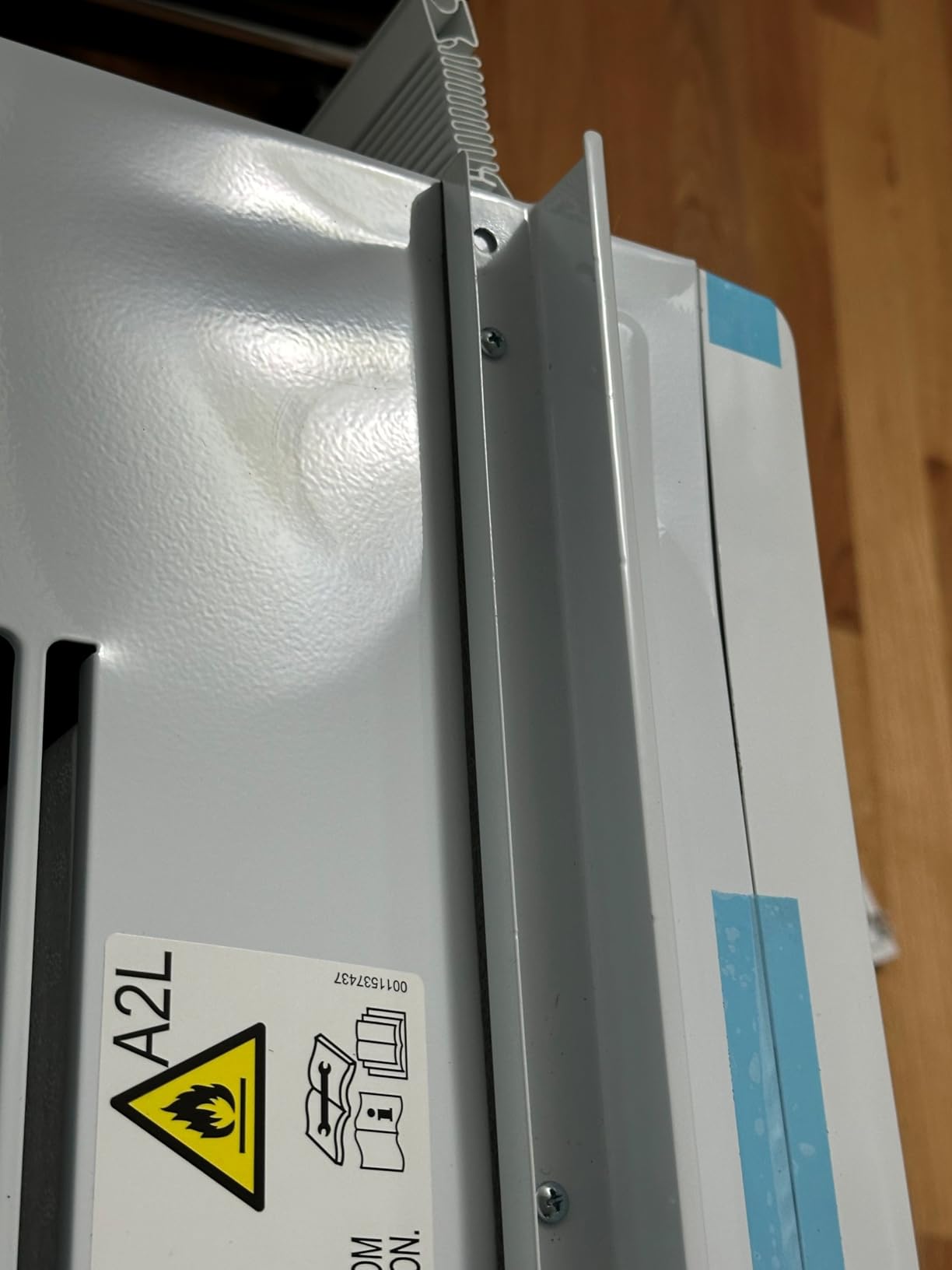 GE 8,000 BTU Smart Window Air Conditioner, Quiet & Energy Efficient Bedroom AC, 350 Sq Ft, Wi-Fi, Alexa/Google, EZ Install Kit, White customer photo 2