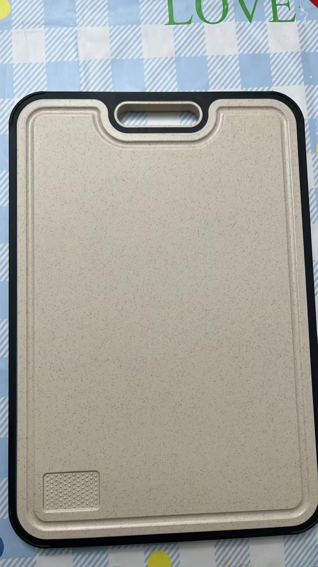 Titanium Cutting Board for Kitchen, Cutting Board Double Sided Food Grade, Pure Titanium/PP, Easy to Clean Large Size 15