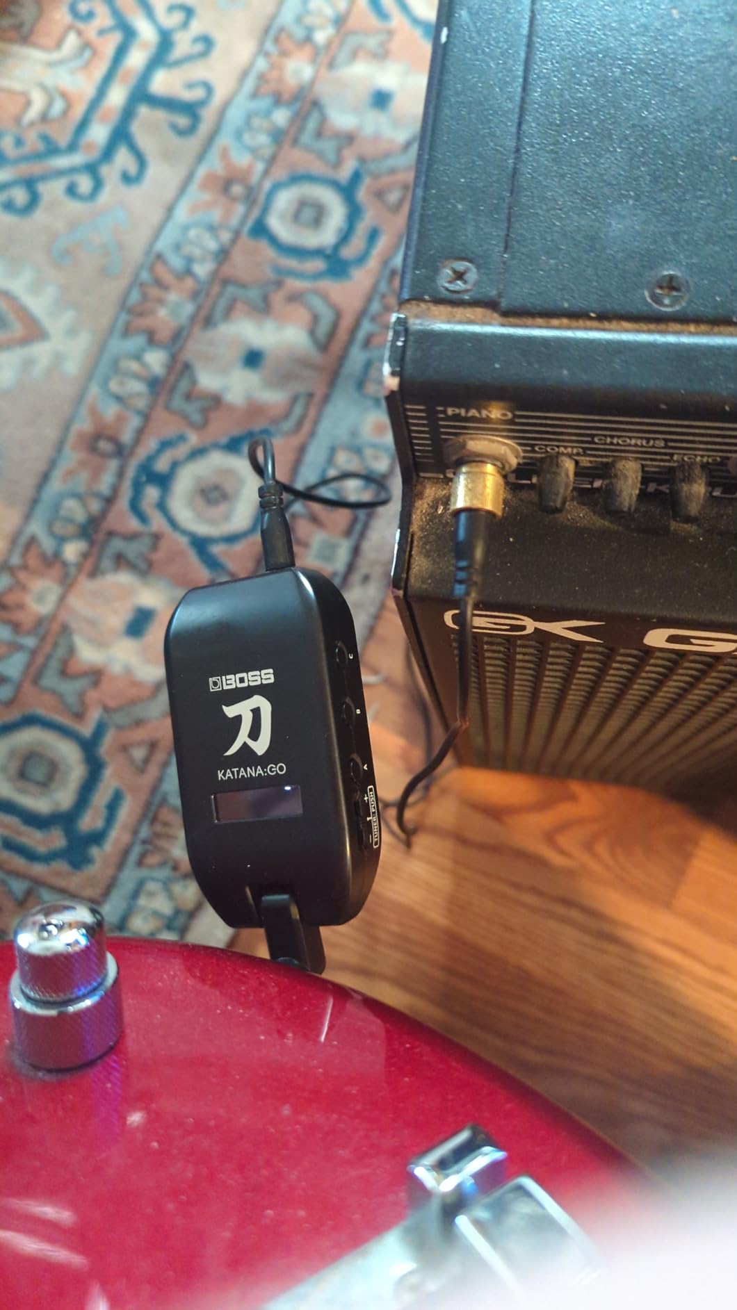 BOSS KATANA:GO Personal Headphone Amplifier for Guitar & Bass | Ready-To-Play Sounds from Stage-Class Katana Amps | Advanced Spatial Technology | Bluetooth customer photo 1