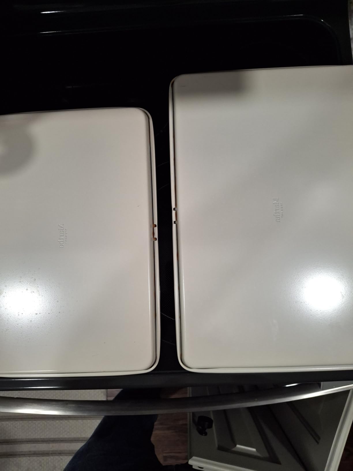Martha Stewart Gallen 10 Piece Baking Pans Ceramic PFA Free Non Toxic Non Stick Bakeware Set - Linen White customer photo 1