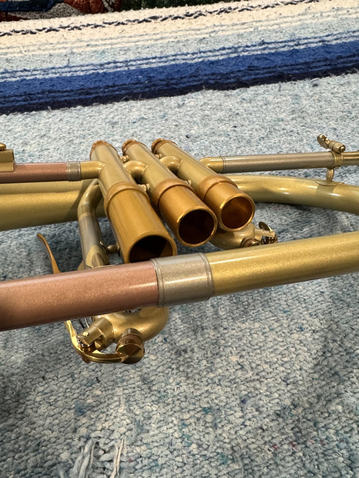 FH8390 flugelhorn jazz model with 155mm brass bell 3rd Valve trigger nickel silver slides matte finish light case mouthpiece for intermediate players high school band (FH-8390) customer photo 2