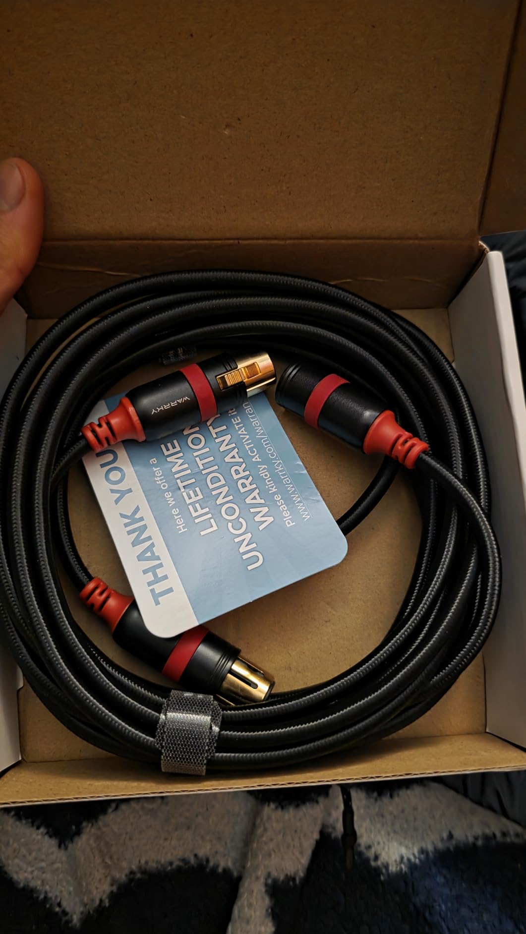 Warrky XLR Cables 10ft 2 Pack [Oxygen-Free Copper (OFC), Gold-Plated Connector] Balanced Microphone Cable Male to Female Professional Hi-Fi XLR Cable customer photo 2