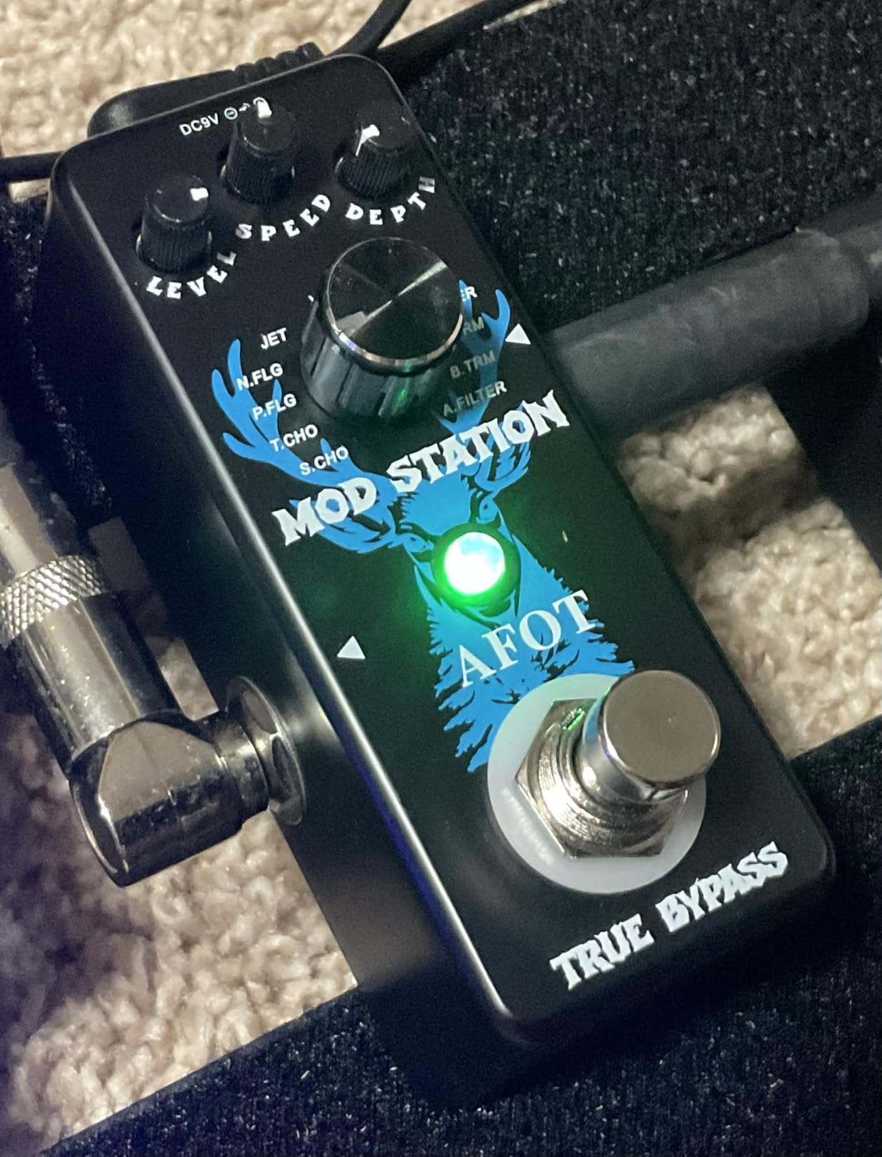 Mini Modulation Pedal 11 Modulation Modes with Chorus Flanger Tremolo Phaser Vibrato Rotary Liquid Autowah Stutter Ring Low Bit, Multi Digital Guitar Pedals customer photo 1