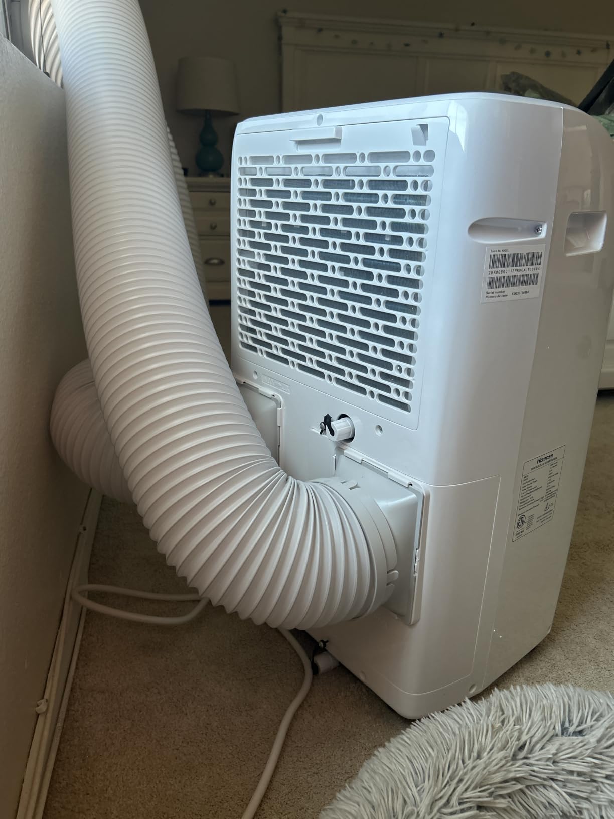 Hisense 8,000 BTU DOE/SACC (10,000 ASHRAE) Portable Air Conditioner Dual Hose & Inverter, 350 Sq Ft, Wi-Fi, ConnectLife App Google & Alexa, 3 operating modes, Noise 42 dB HAP0825TWD (Renewed) customer photo 2