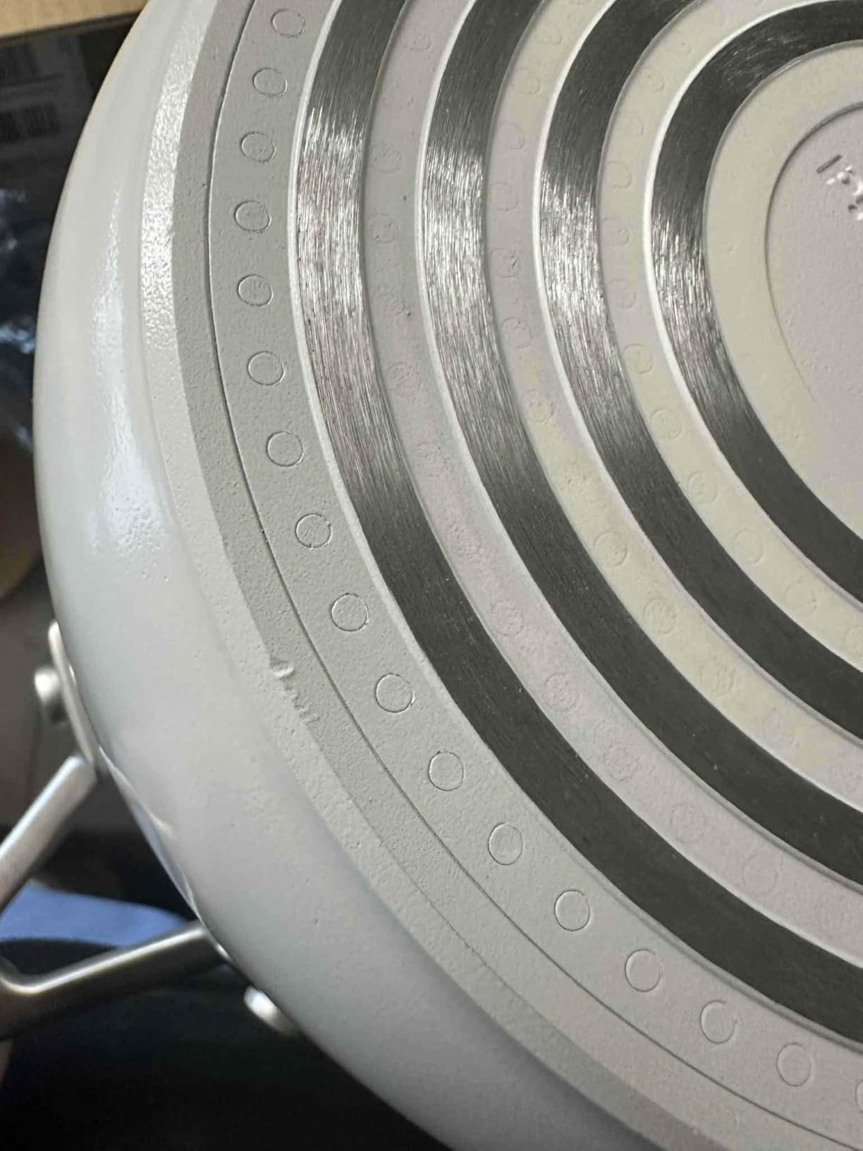 KitchenAid Hard-Anodized Ceramic Induction Cookware Set, 9-Piece Pots and Pans, Porcelain White customer photo 2
