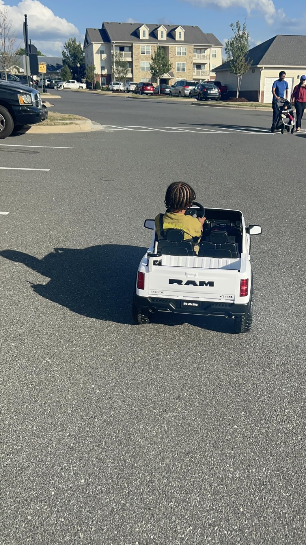 First Ride On 24V Ride on Toys for Big Kids, Licensed RAM 1500 RHO Electric Car for Kids w/Remote Control, Ride on Truck w/Bluetooth, LED Lights, Truck Bed Storage, Gear Shifter & Soft Start customer photo 2