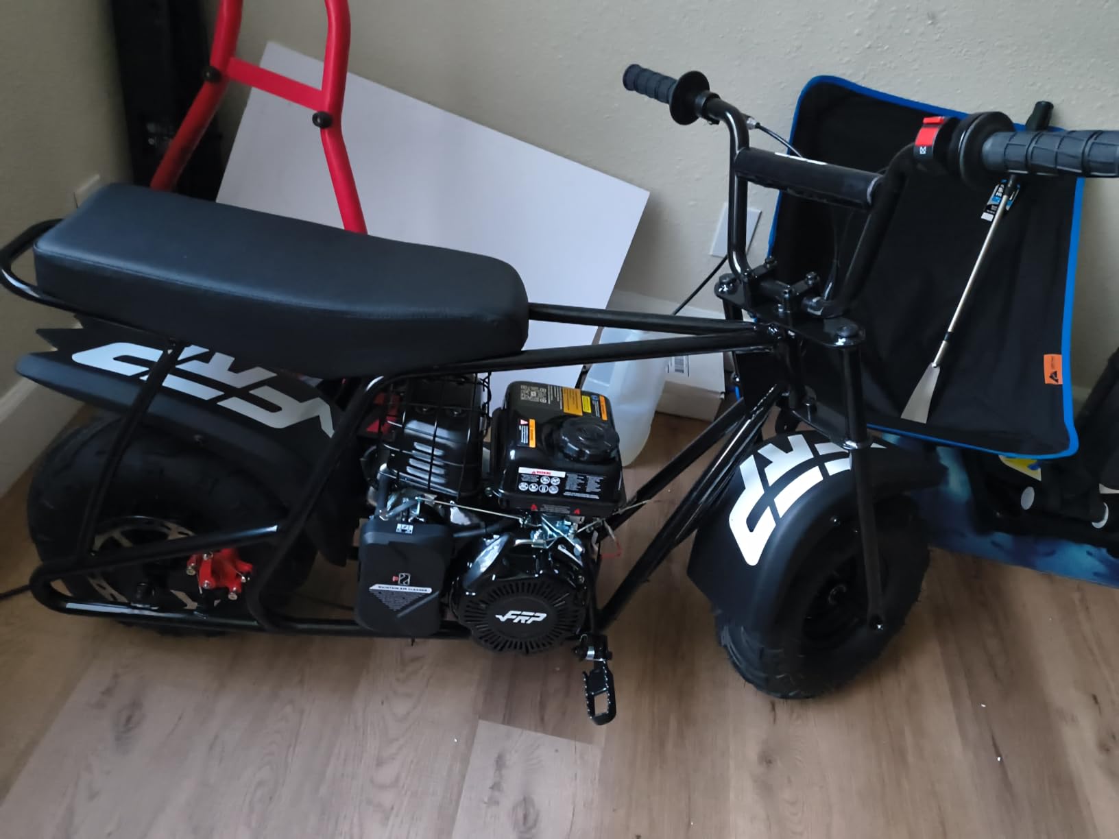 FRP Mini Dirt Bike GMB100 Basic, New 99CC Gas Powered Mini Bike 4-Stroke 3HP, Off-Road for Teens/Adult, Trail Up to 28 Mph, Weight Support Up to 220 LBS,Black customer photo 1