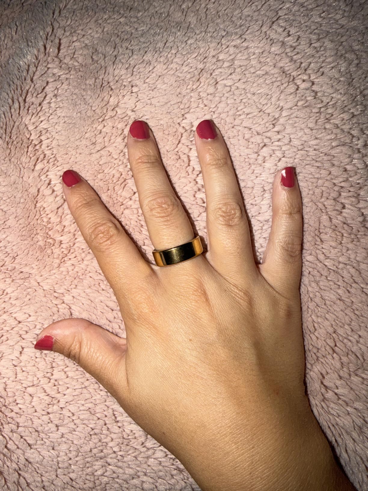 COLMI R02 Smart Ring, Smart Ring for Women and Men, No Subscription Fee, with a Charging Case, Supports Heart Rate, Blood Oxygen, Sleep Health Monitoring (Rose Gold, 8#) customer photo 1