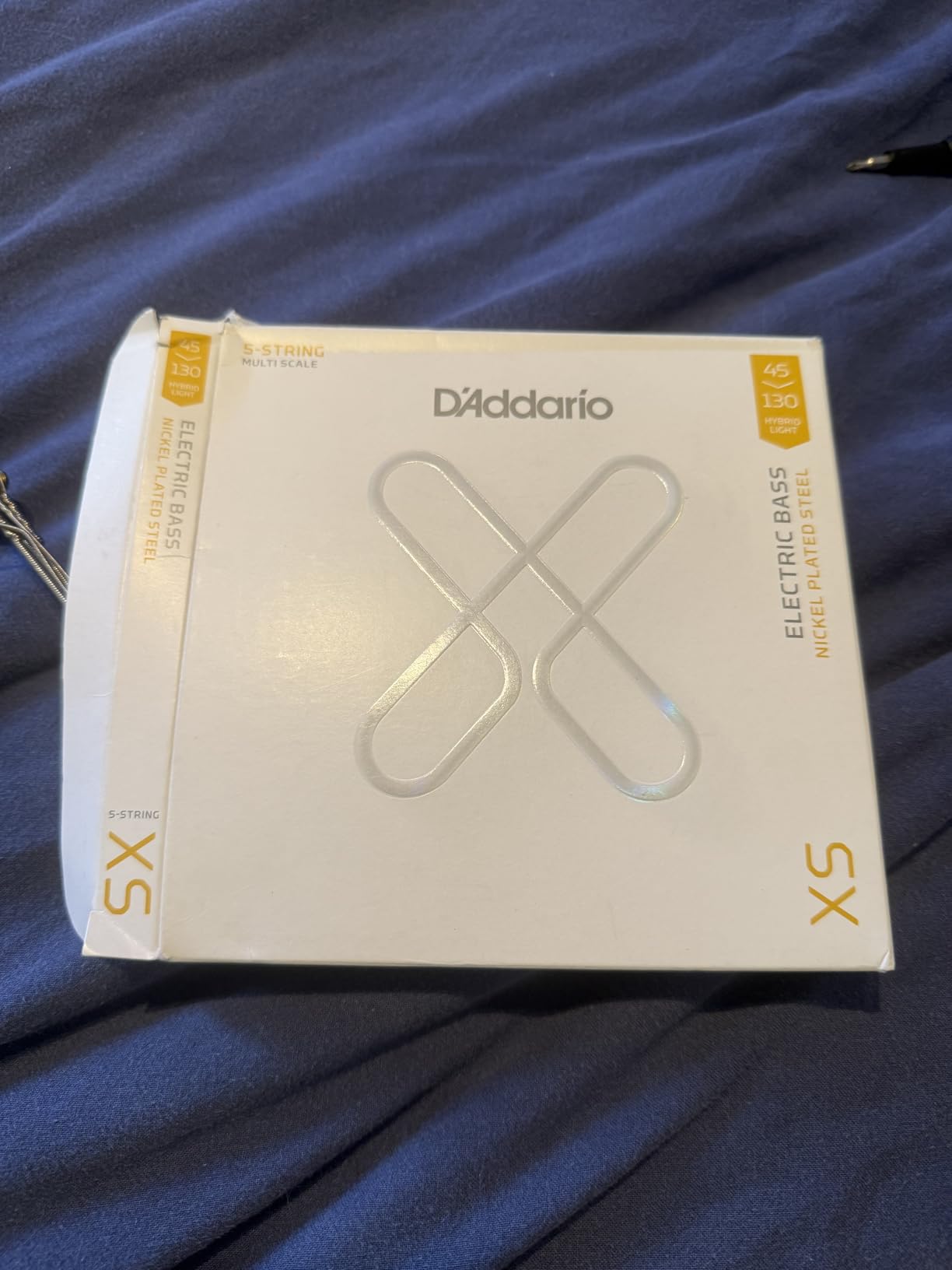 D'Addario Bass Guitar Strings, XS Coated Electric, XSB45100, Regular Light 45-100, 4-String Set customer photo 1