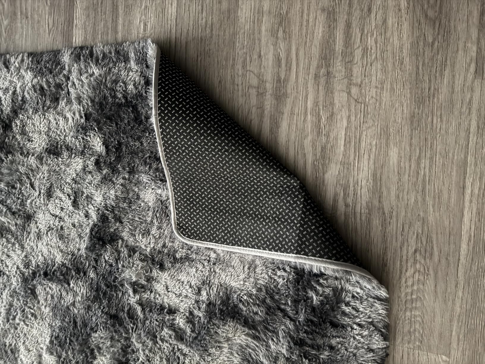 8x10 Area Rugs for Living Room Bedroom: Black Grey Soft Fluffy Shag Upgrade Non-Slip High Pile Carpet Large Fuzzy Plush Indoor Floor Decor Shaggy Rug for Kid Boys Girls Playroom Nursery Modern Home customer photo 1