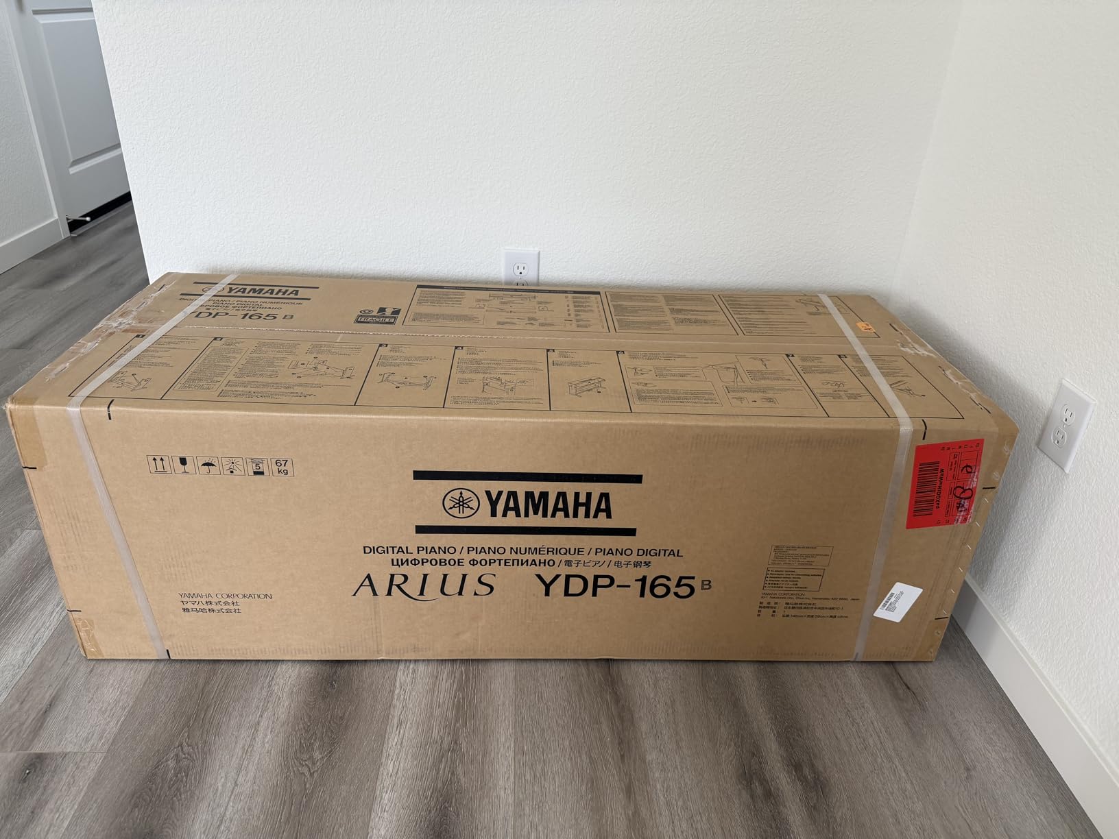 Yamaha YDP105 88-Key Weighted Action Upright Digital Piano for Beginner and Intermediate Players, Dynamic Response, Grand Piano Sound, 3-Pedal Unit, Upright Design, Bench Included, White customer photo 2