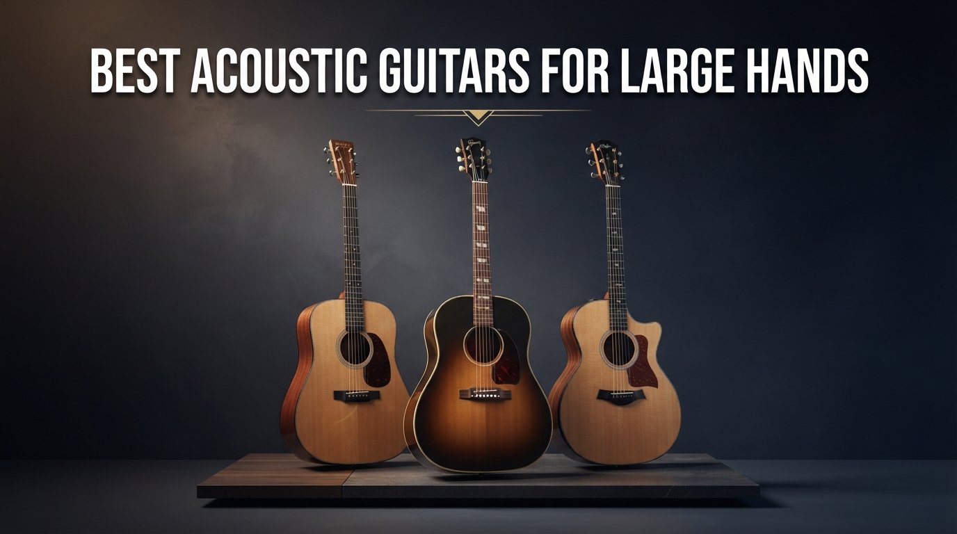 best acoustic guitars for large hands