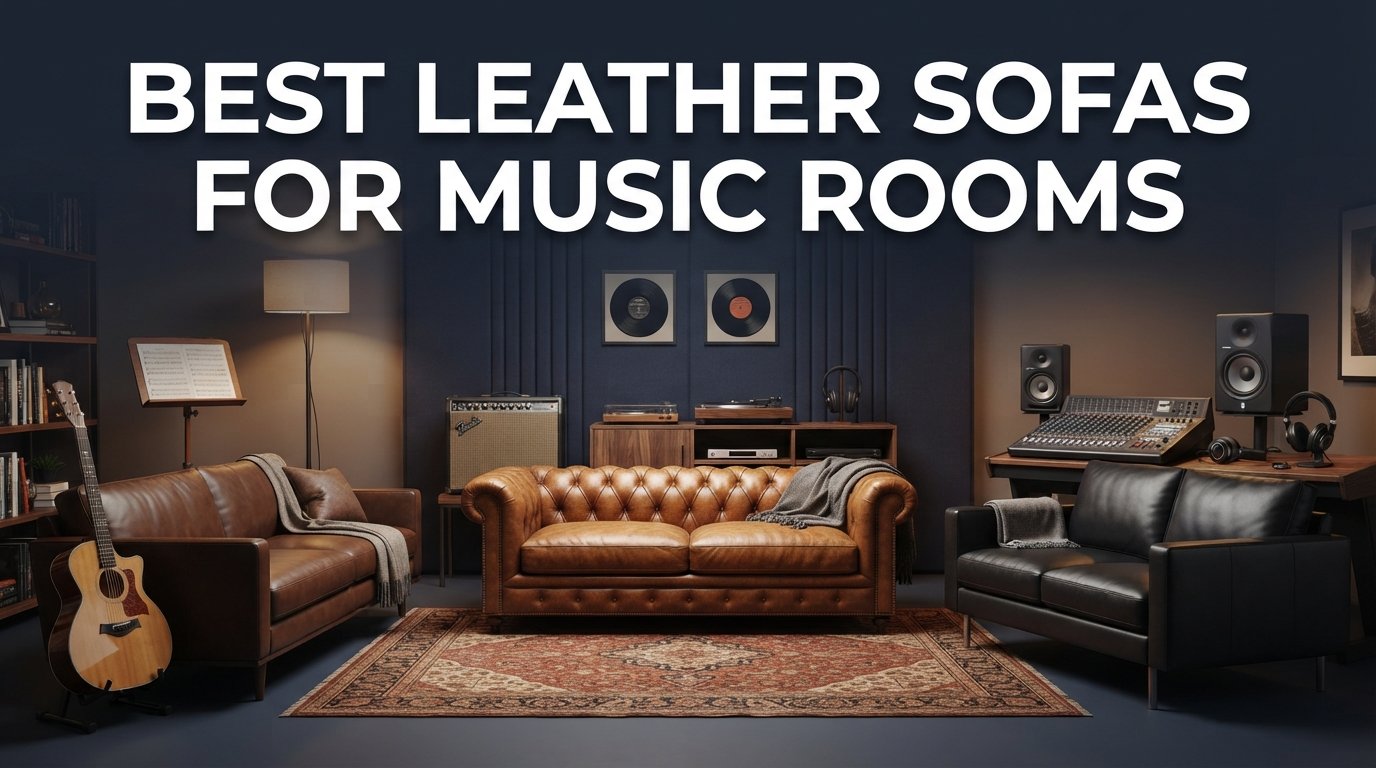 best leather sofas for music rooms