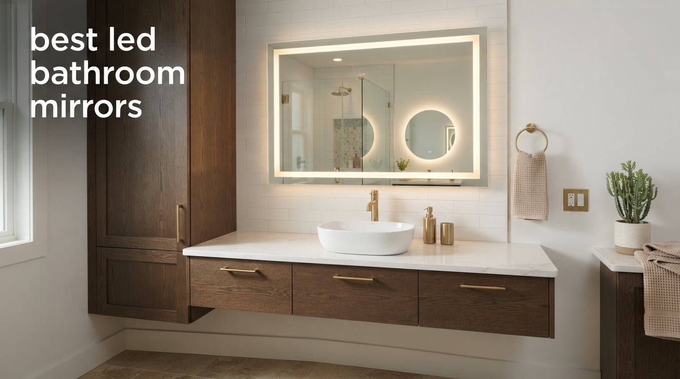 best led bathroom mirrors