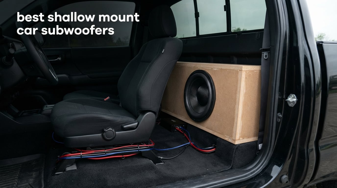 best shallow mount car subwoofers