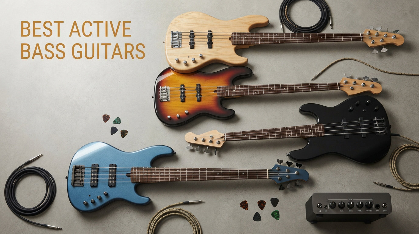best active bass guitars